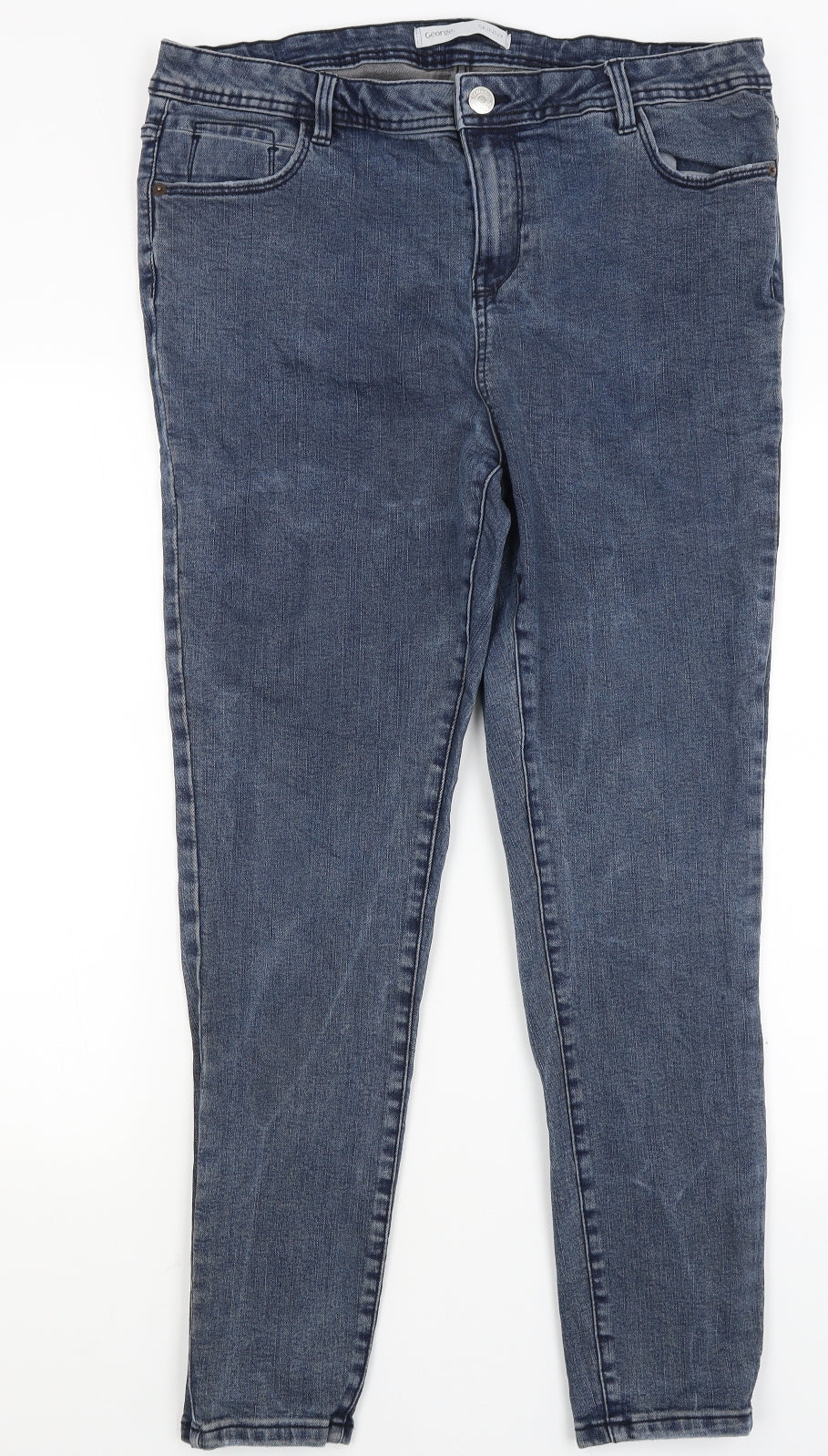 George Womens Blue   Skinny Jeans Size 18 L28 in