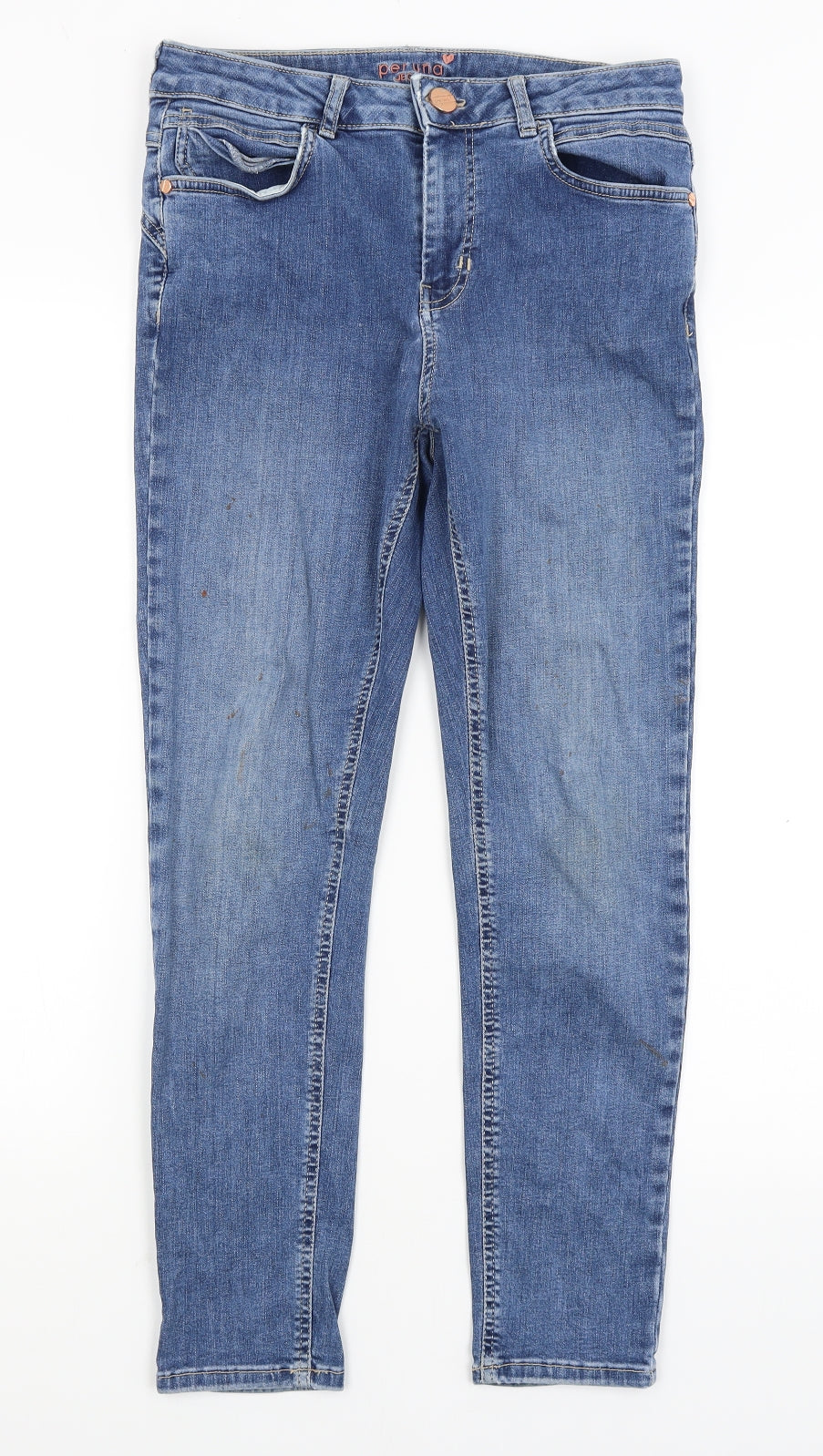 Per Una Womens Blue   Skinny Jeans Size 12 L26 in