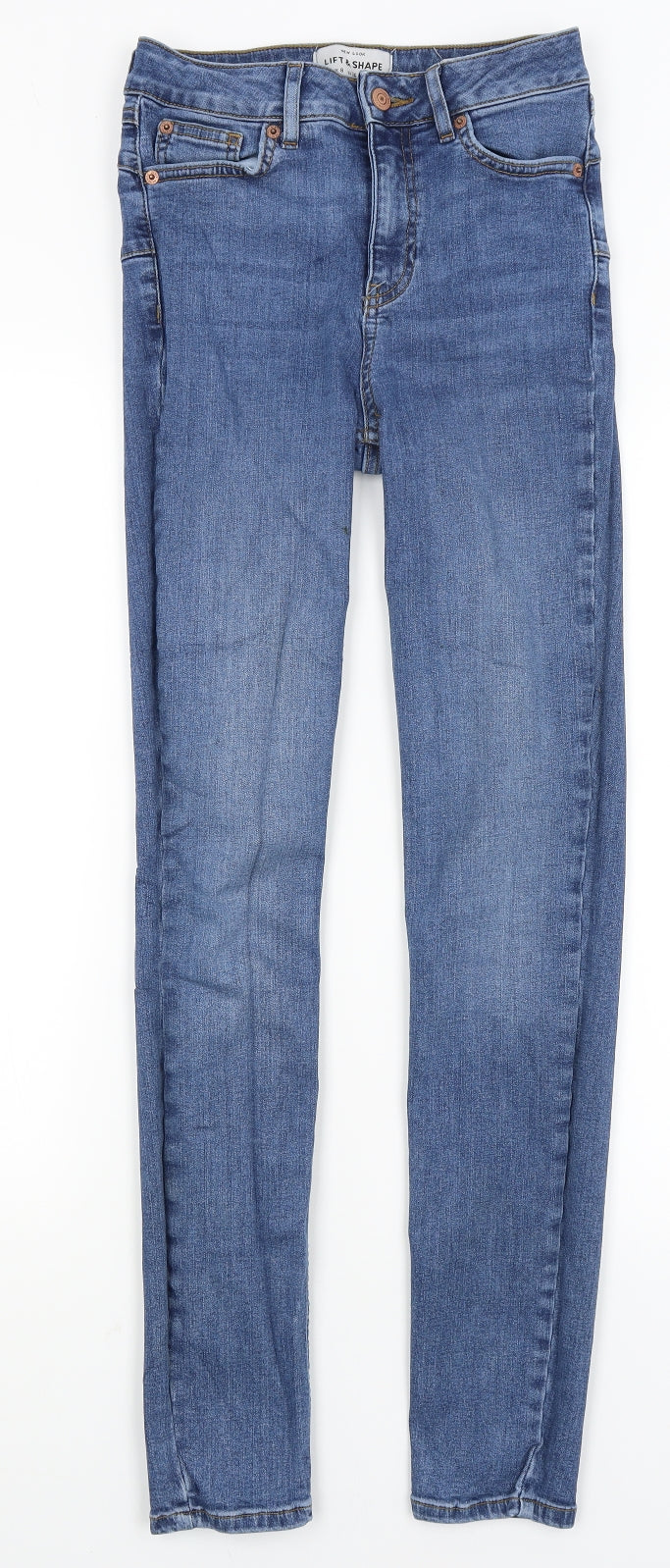 New Look Womens Blue   Skinny Jeans Size 8 L29 in