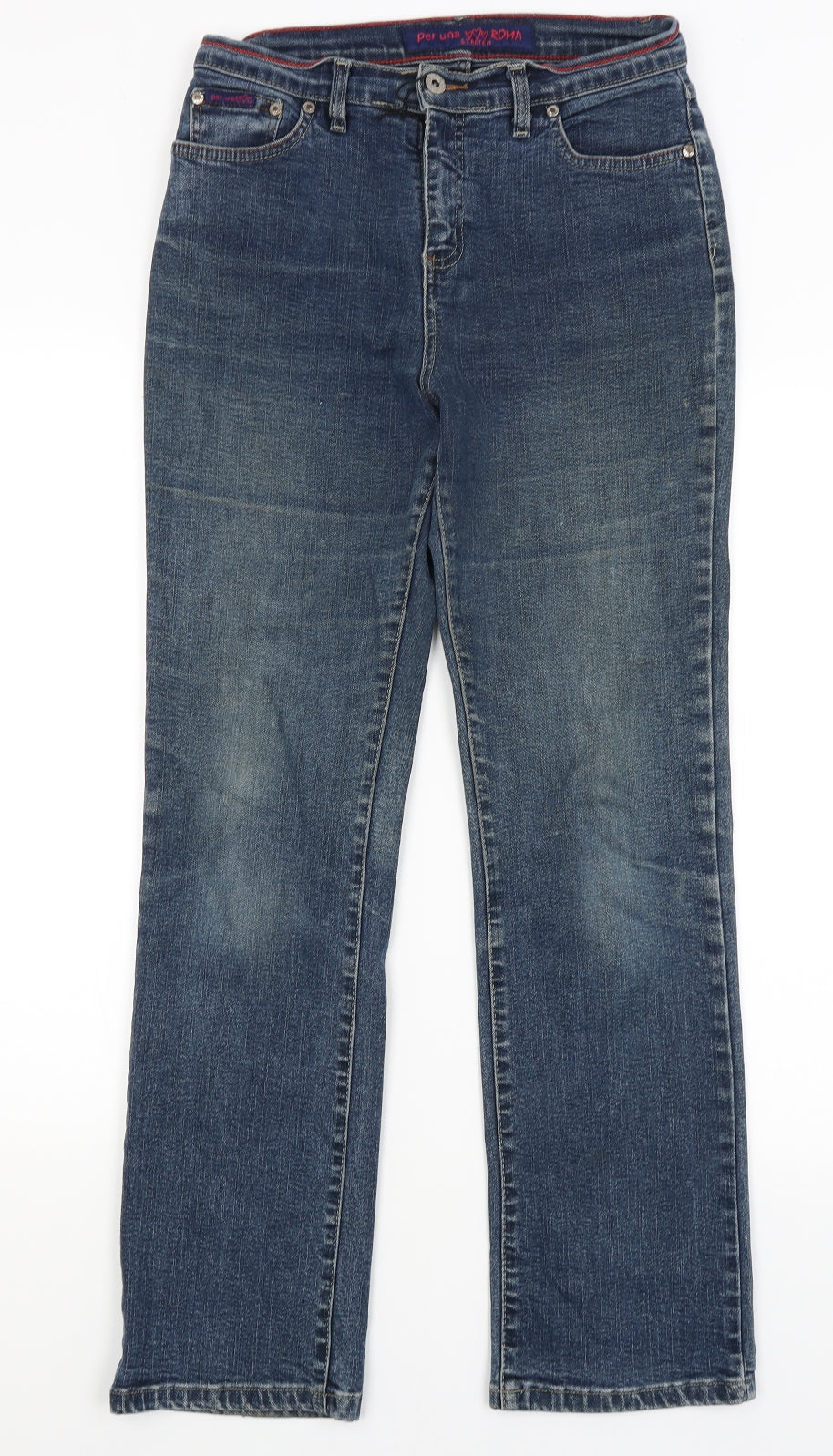 Per Una Womens Blue   Straight Jeans Size 12 L29 in