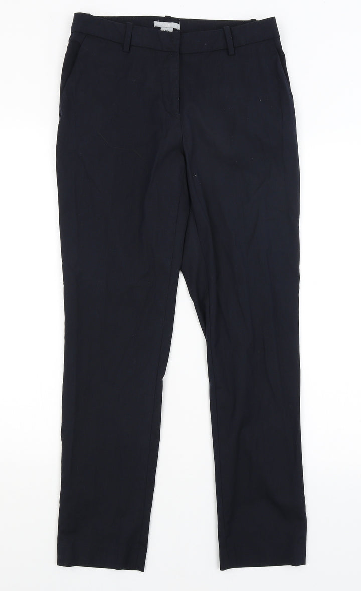 H&M Womens Blue   Dress Pants Trousers Size 8 L27.5 in