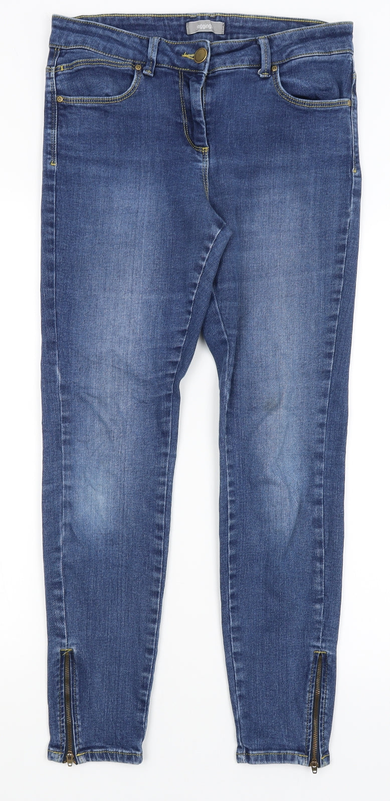 M&S Womens Blue   Skinny Jeans Size 12 L27 in