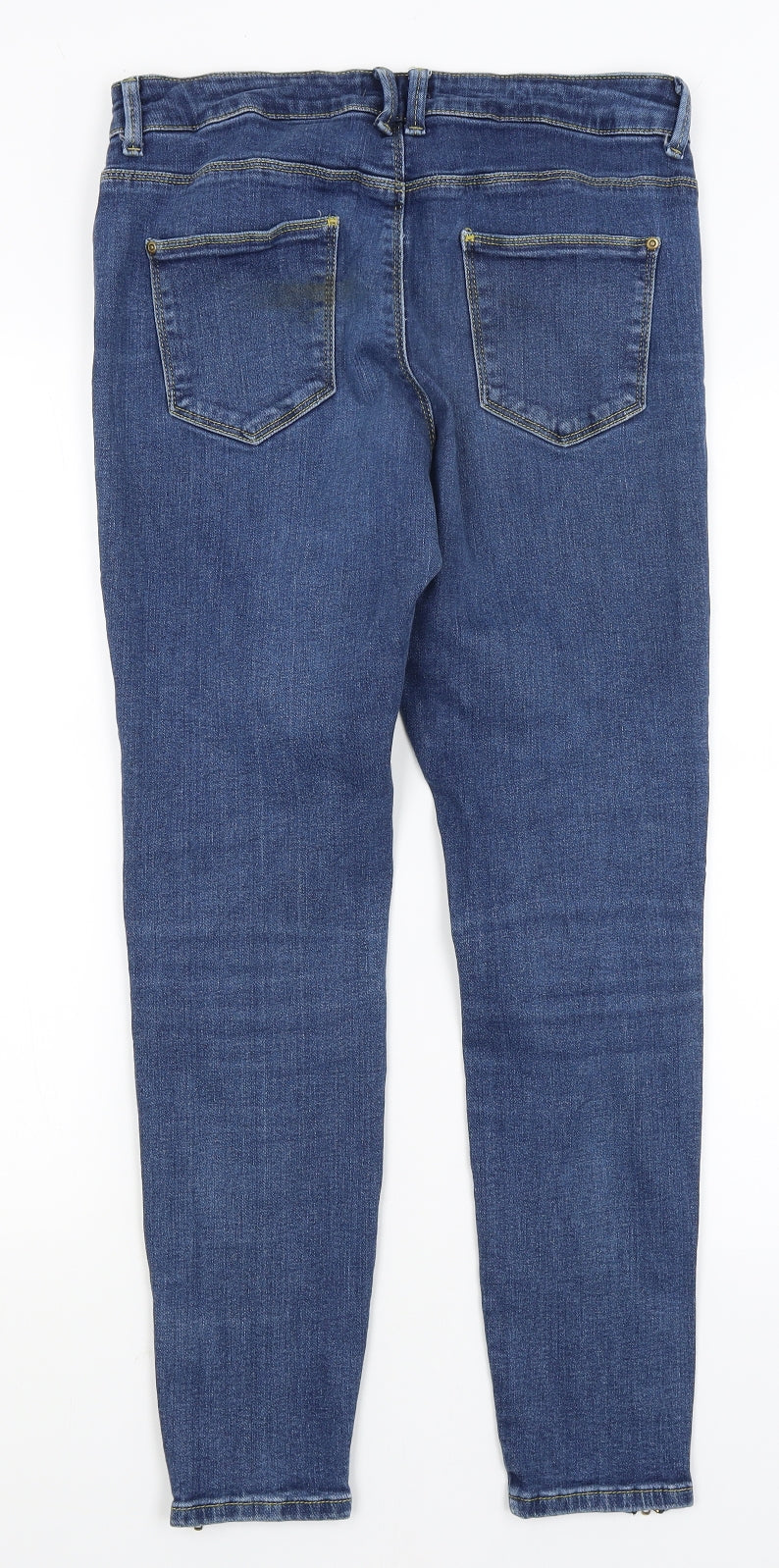 M&S Womens Blue   Skinny Jeans Size 12 L27 in