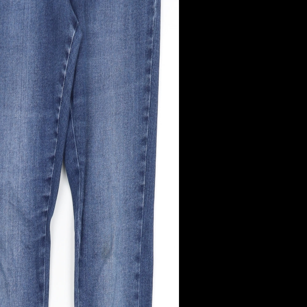 M&S Womens Blue   Skinny Jeans Size 12 L27 in
