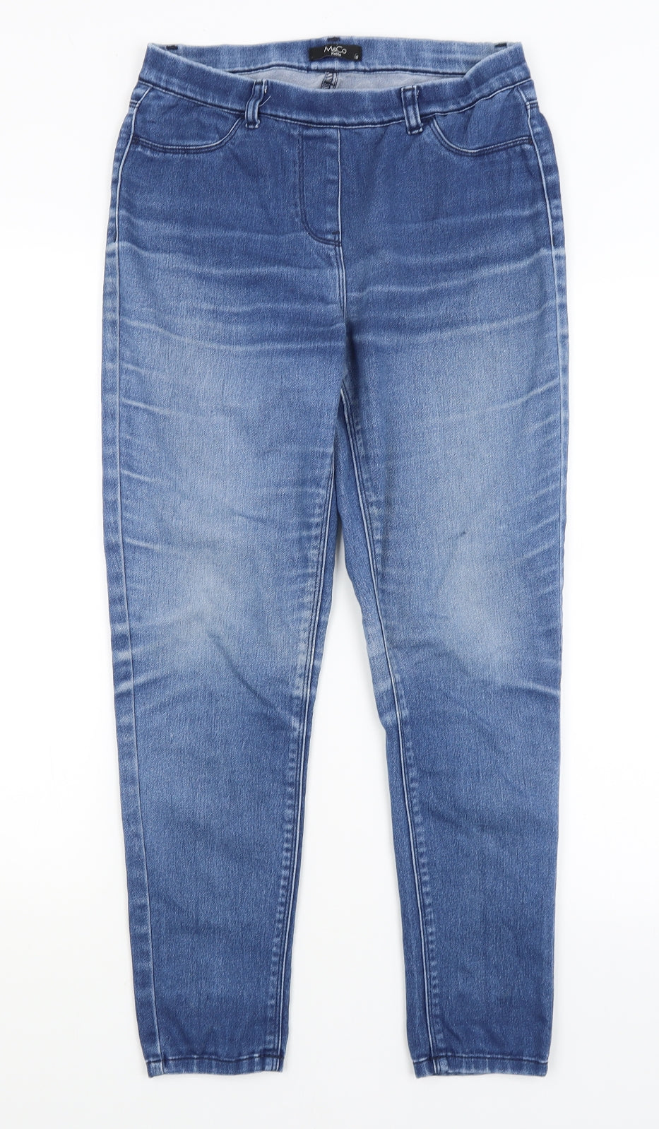 M&Co Womens Blue   Jegging Jeans Size 10 L26 in