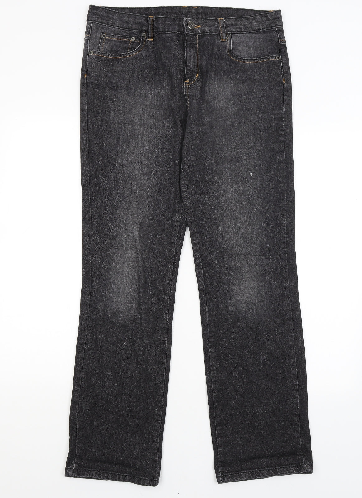 Papaya Womens Grey   Straight Jeans Size 12 L30.5 in