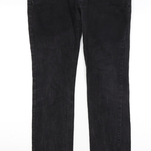 Review Womens Black   Straight Jeans Size 32 in L31 in