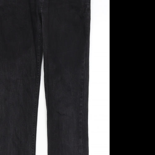 Review Womens Black   Straight Jeans Size 32 in L31 in