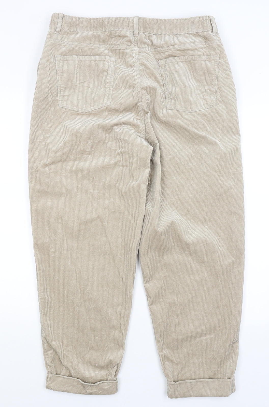 Per Una Womens Beige   Trousers  Size 16 L26.5 in