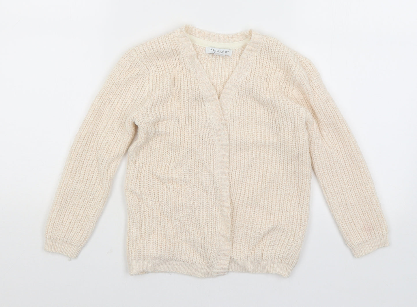 Primark Girls Ivory   Wrap Jumper Size 6-7 Years