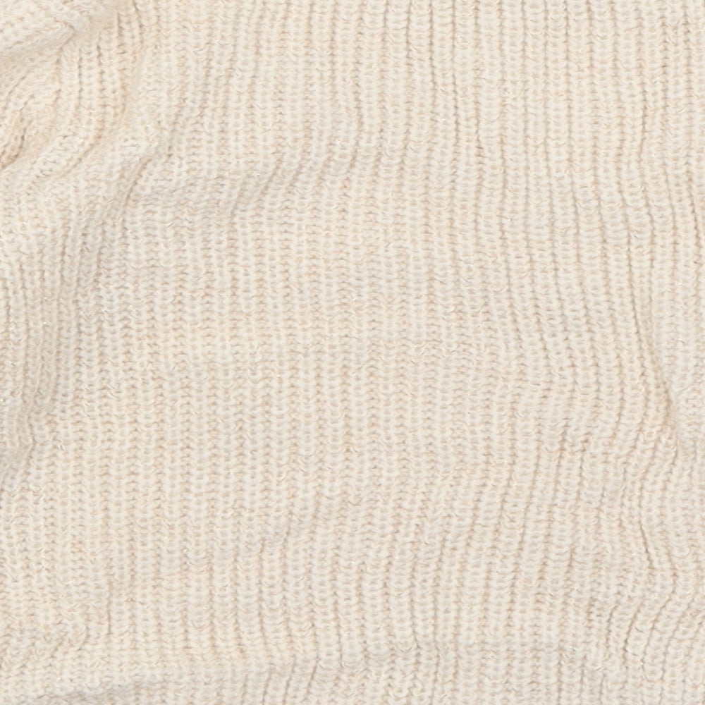 Primark Girls Ivory   Wrap Jumper Size 6-7 Years