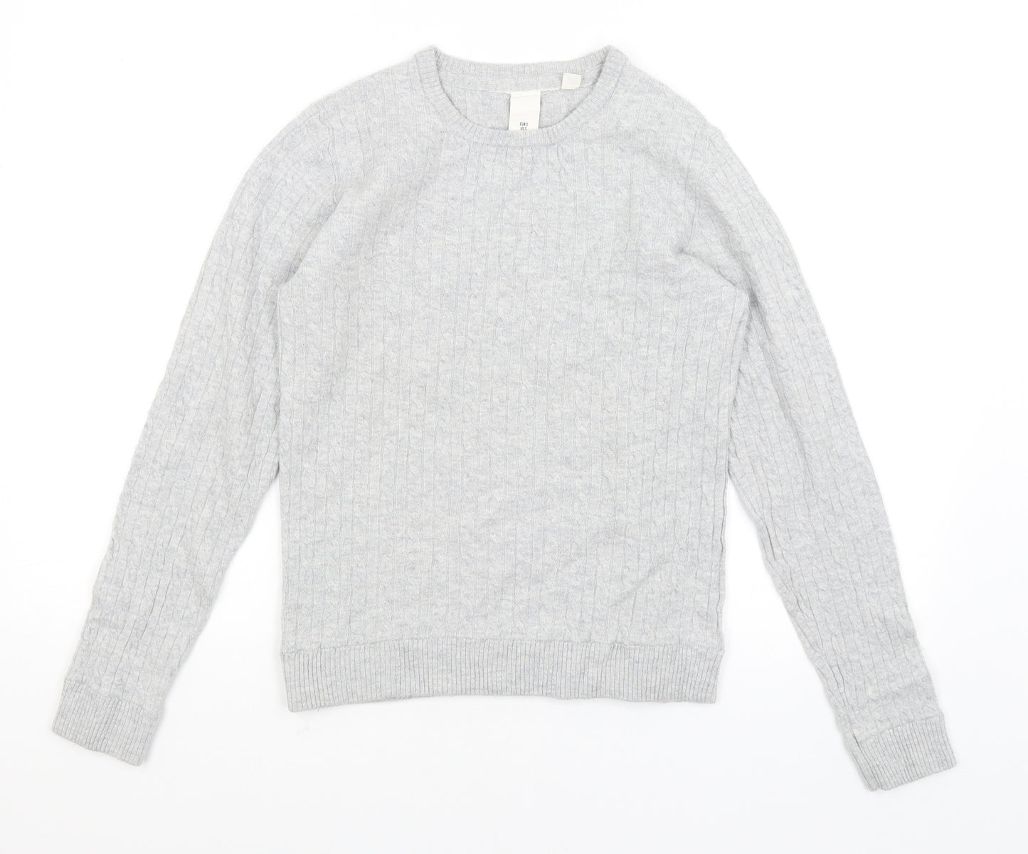 H&M Womens Grey   Pullover Jumper Size S
