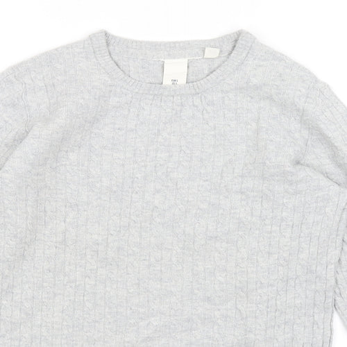 H&M Womens Grey   Pullover Jumper Size S