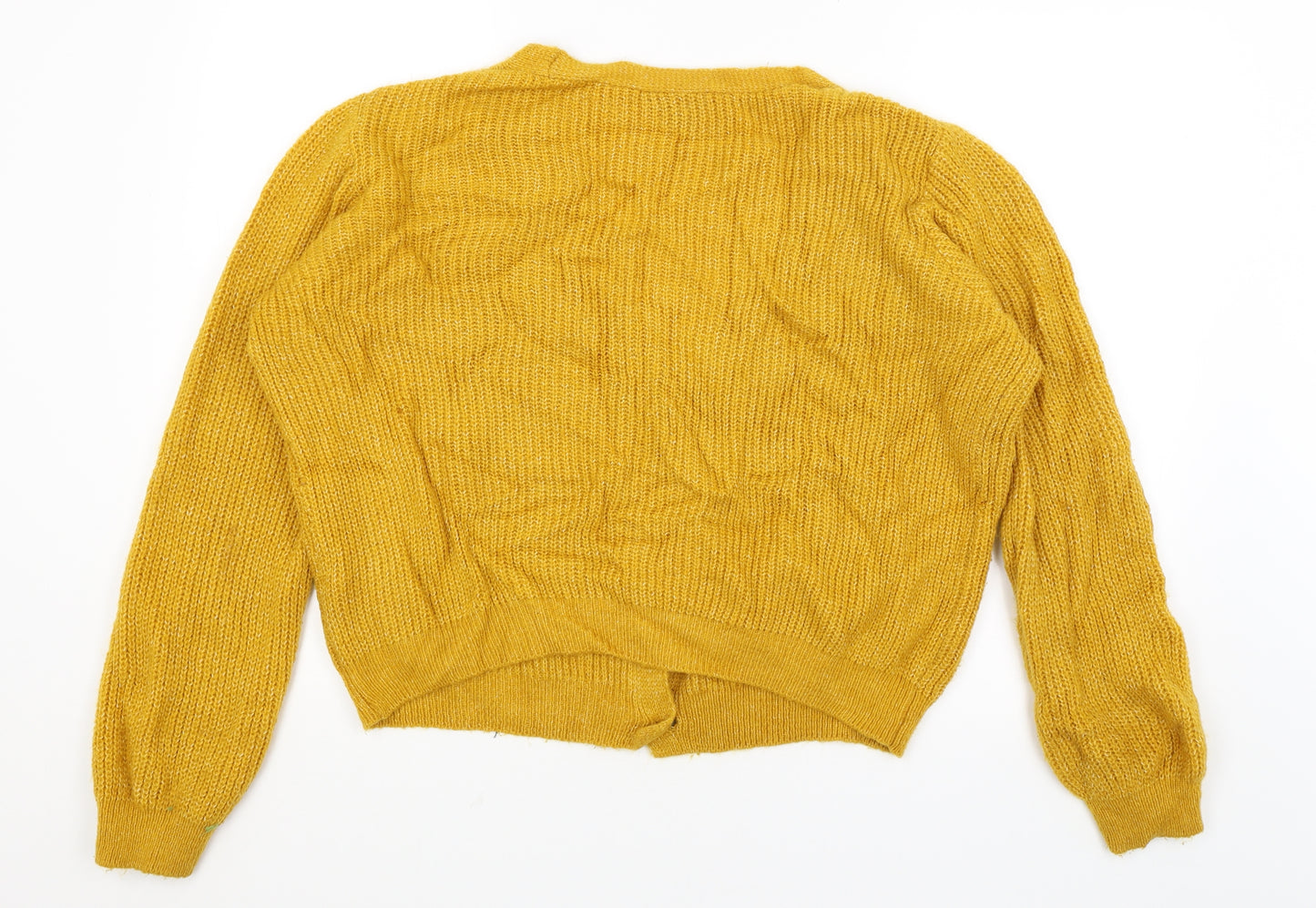 Primark Womens Yellow   Cardigan Jumper Size 18