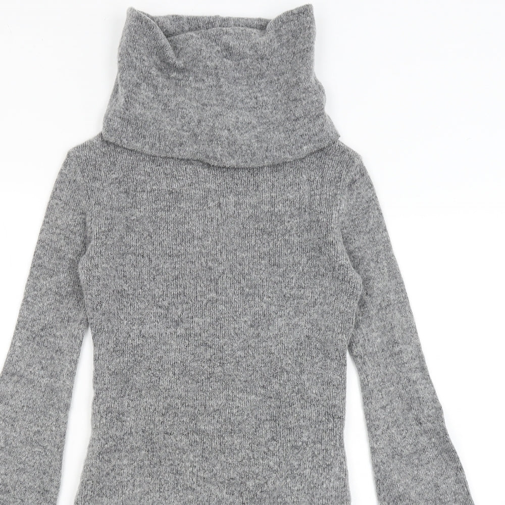 Preworn Womens Grey   Jumper Dress  Size 8