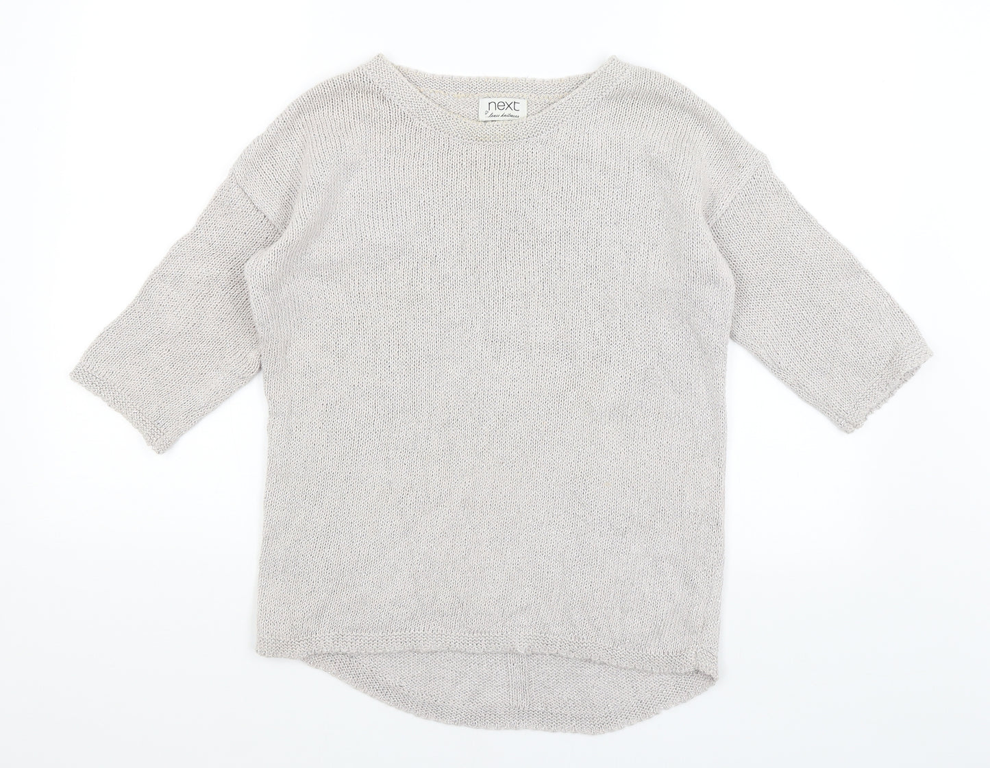 NEXT Womens Silver   Pullover Jumper Size 8