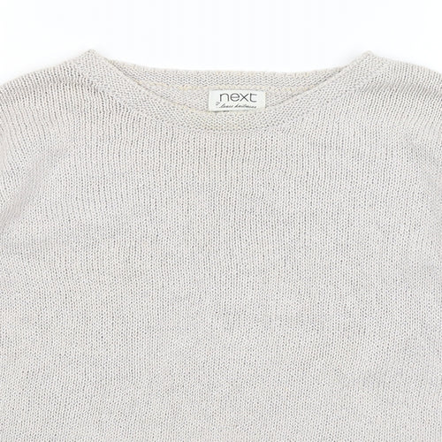 NEXT Womens Silver   Pullover Jumper Size 8