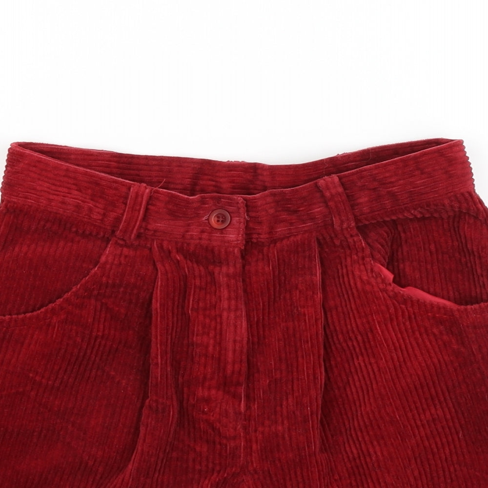 Young Classics Girls Red   Mom Shorts Size 10 Years