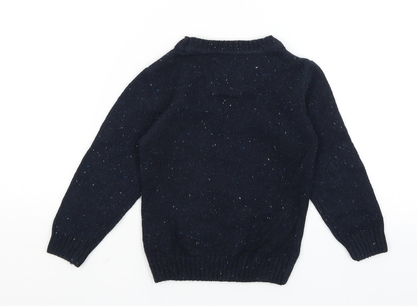 TU Girls Blue   Pullover Jumper Size 2-3 Years  - Christmas