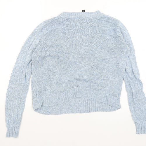 Divided Womens Blue   Pullover Jumper Size S