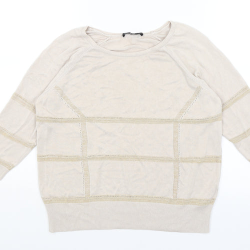 Autograph Womens Beige   Basic T-Shirt Size 12