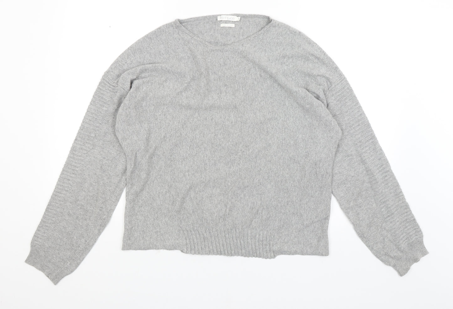 Betty & Co Womens Grey   Pullover Jumper Size 10