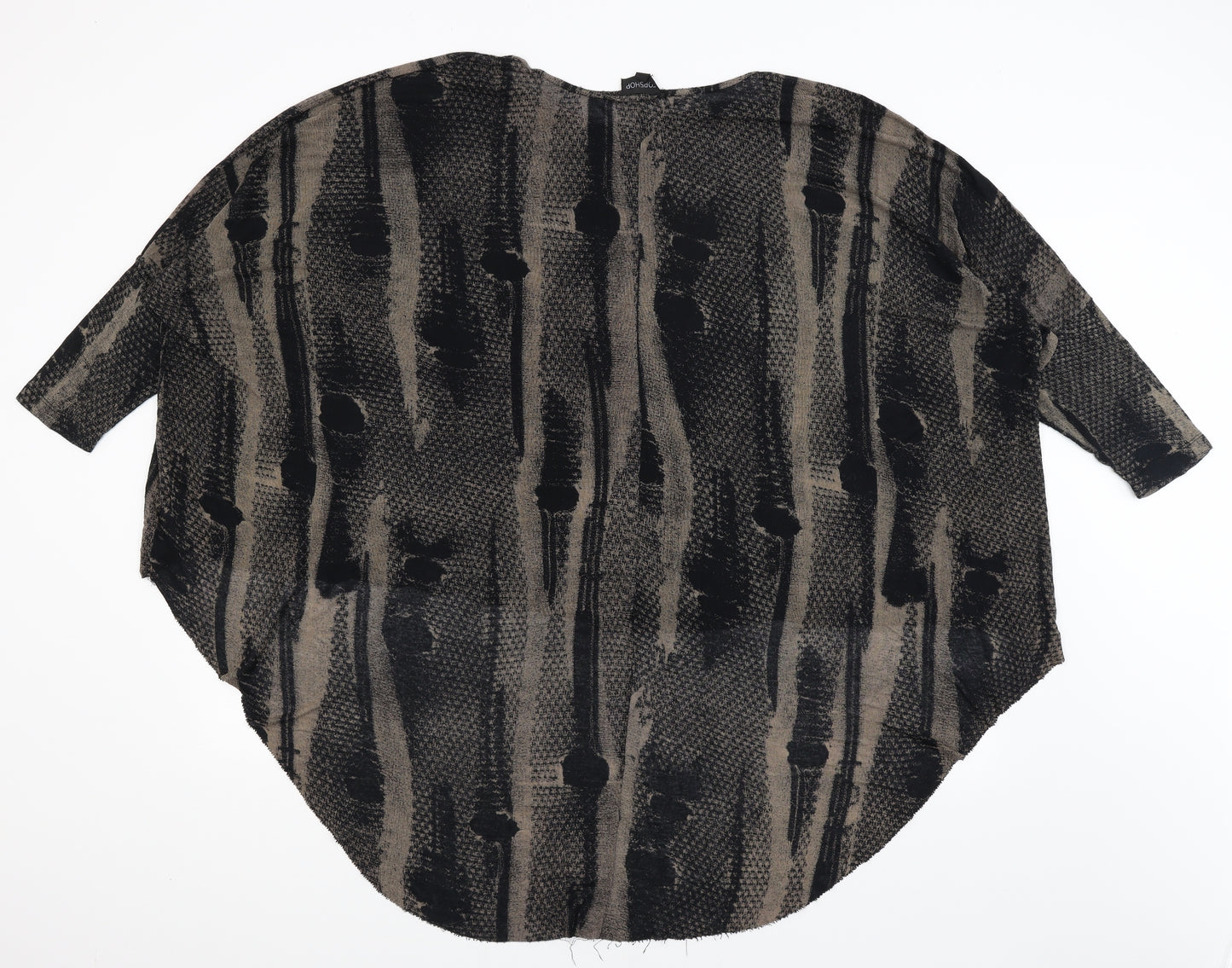 Topshop Womens Black   Basic T-Shirt Size L