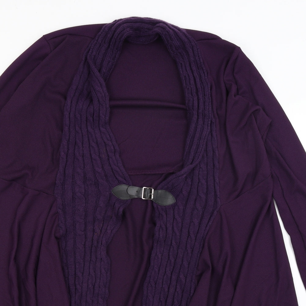 Preworn Womens Purple   Cardigan Jumper Size 2XL