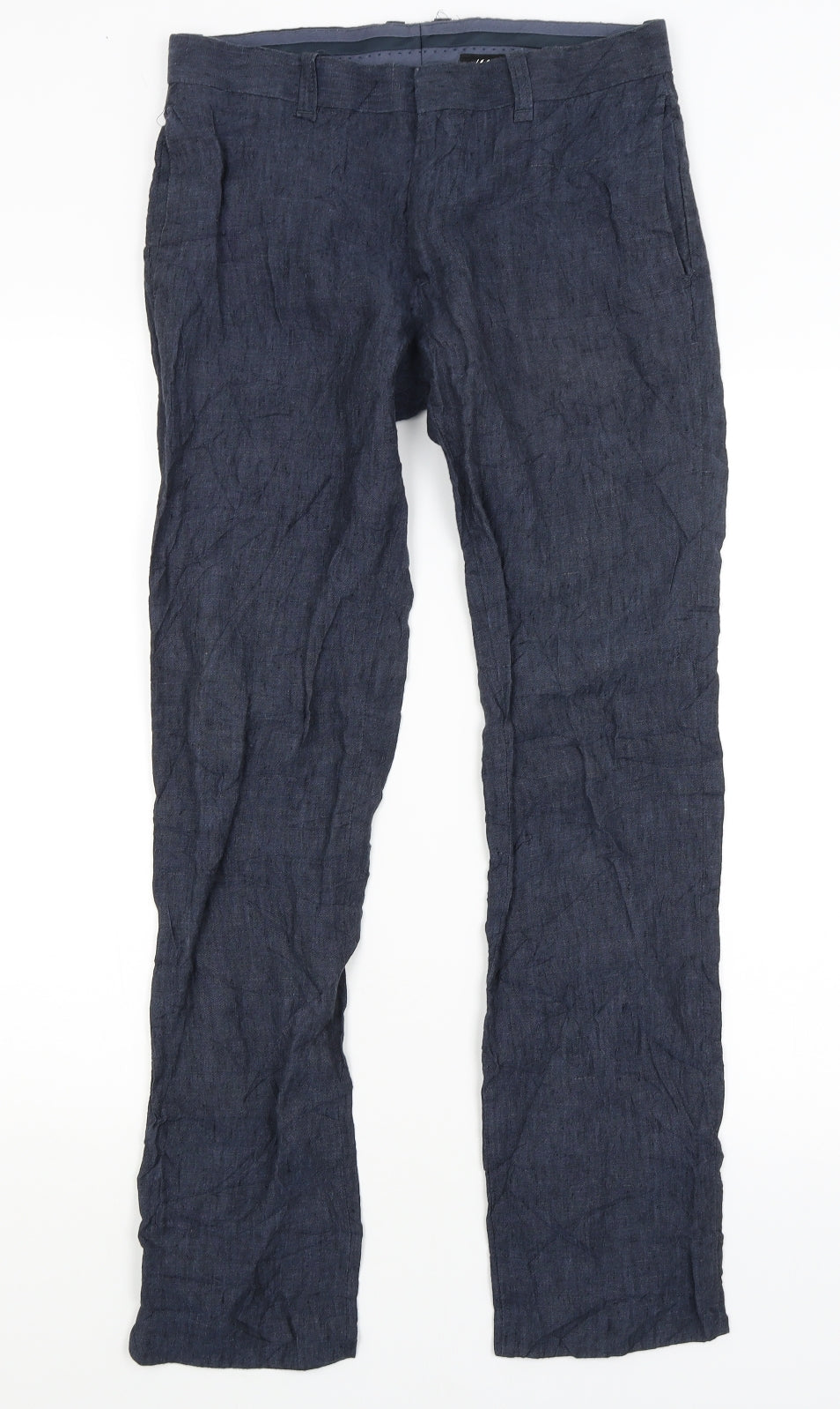 H&M Mens Blue   Trousers  Size 30 in L29 in