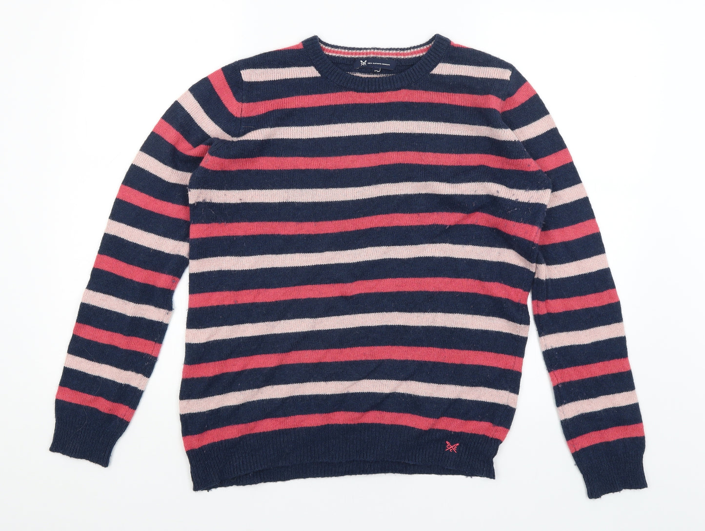Crew Clothing Company Womens Blue Striped  Pullover Jumper Size 12