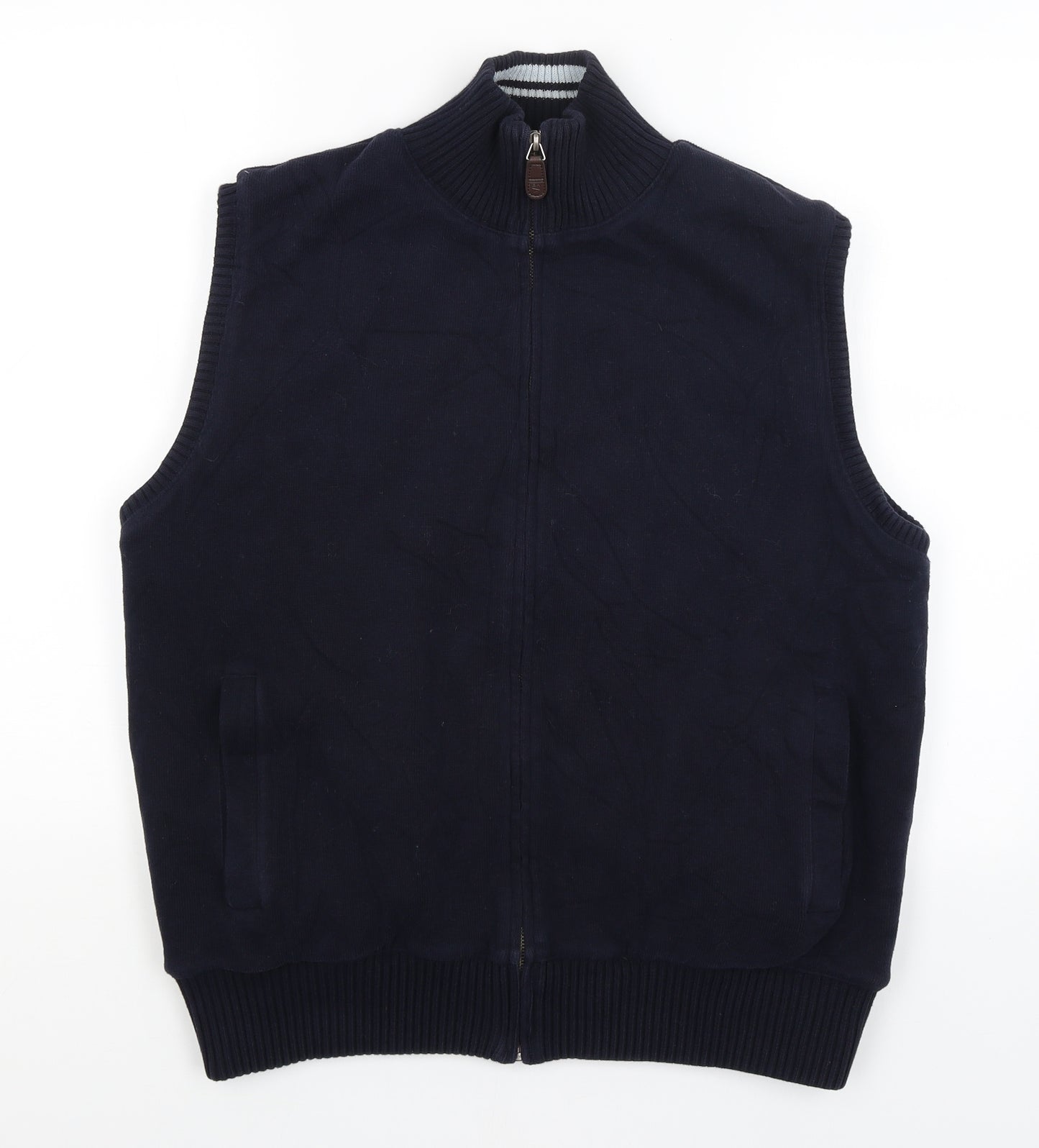 Blue Harbour Mens Blue   Vest Jumper Size M