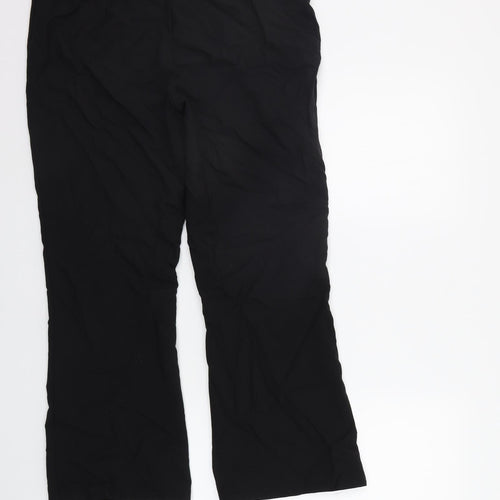 Marks and Spencer Womens Black   Trousers  Size 14 L25 in