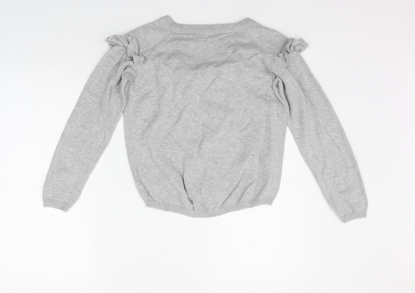 H&M Girls Grey   Pullover Jumper Size 11-12 Years