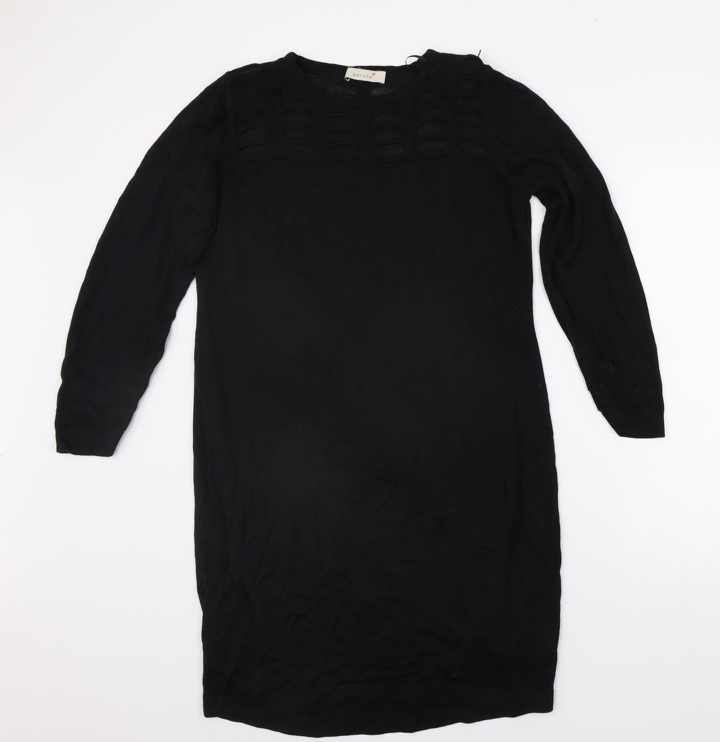 Marks and Spencer Womens Black   Jumper Dress  Size 14