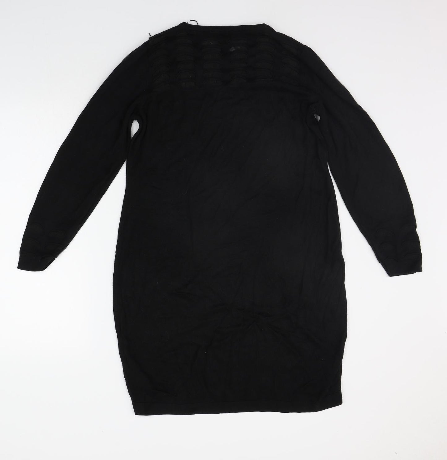 Marks and Spencer Womens Black   Jumper Dress  Size 14
