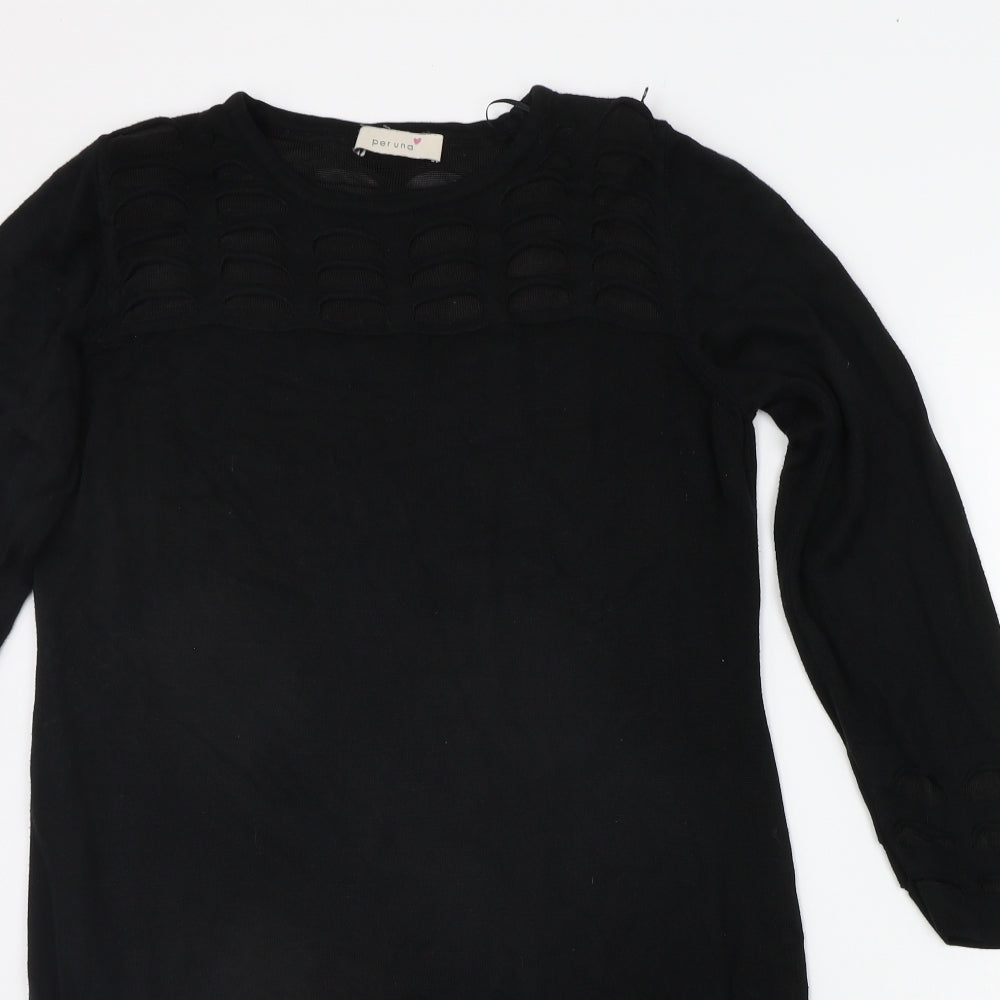 Marks and Spencer Womens Black   Jumper Dress  Size 14