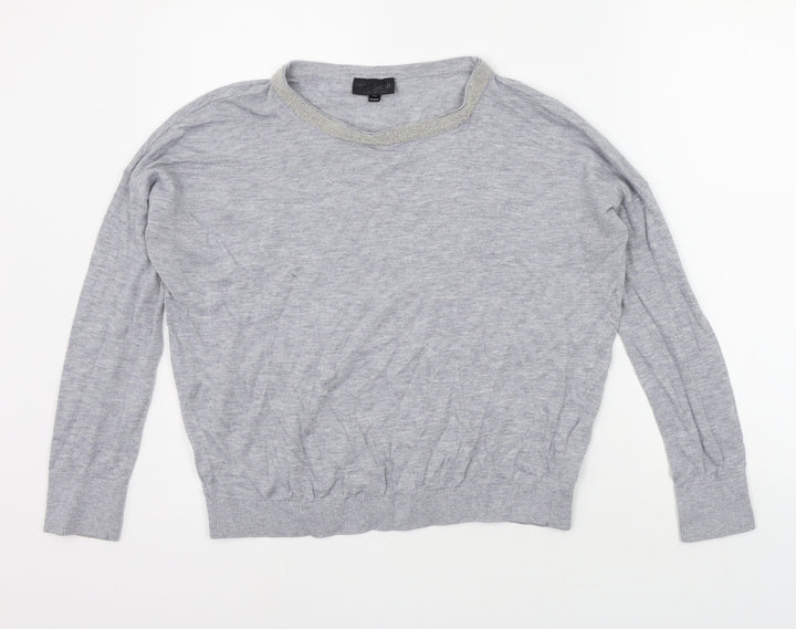 Topshop Womens Grey   Pullover Jumper Size 6
