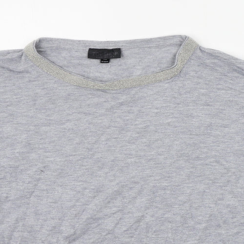 Topshop Womens Grey   Pullover Jumper Size 6