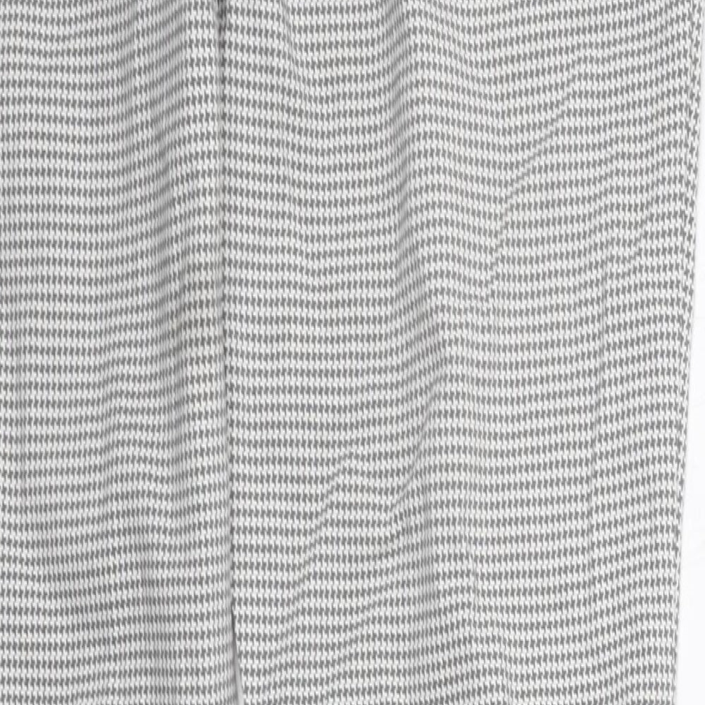 Primark Womens Grey Check  Trousers  Size 14 L26 in