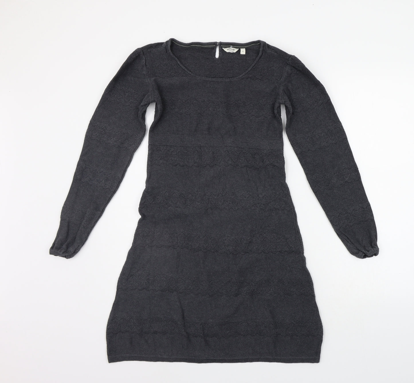 Fat Face Womens Grey   Jumper Dress  Size 6
