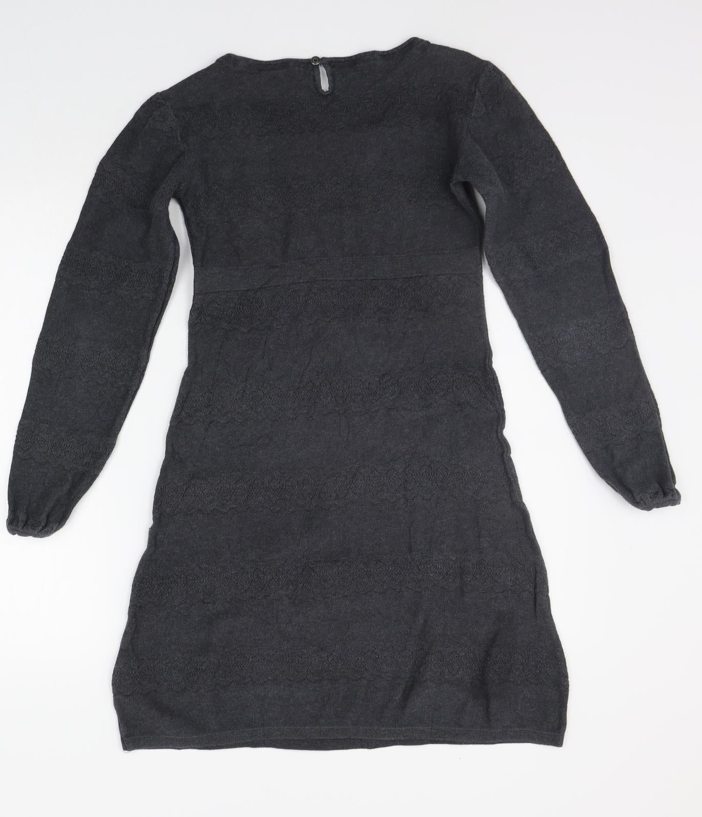 Fat Face Womens Grey   Jumper Dress  Size 6
