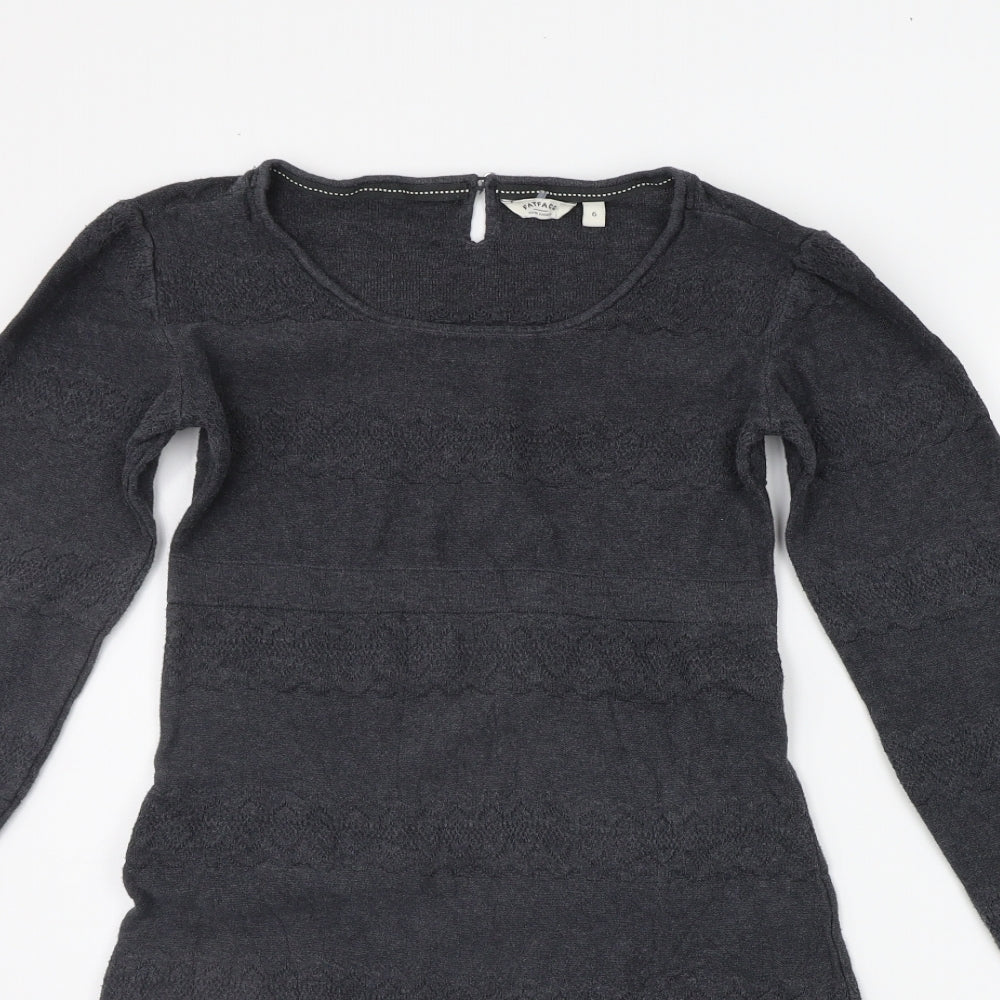 Fat Face Womens Grey   Jumper Dress  Size 6