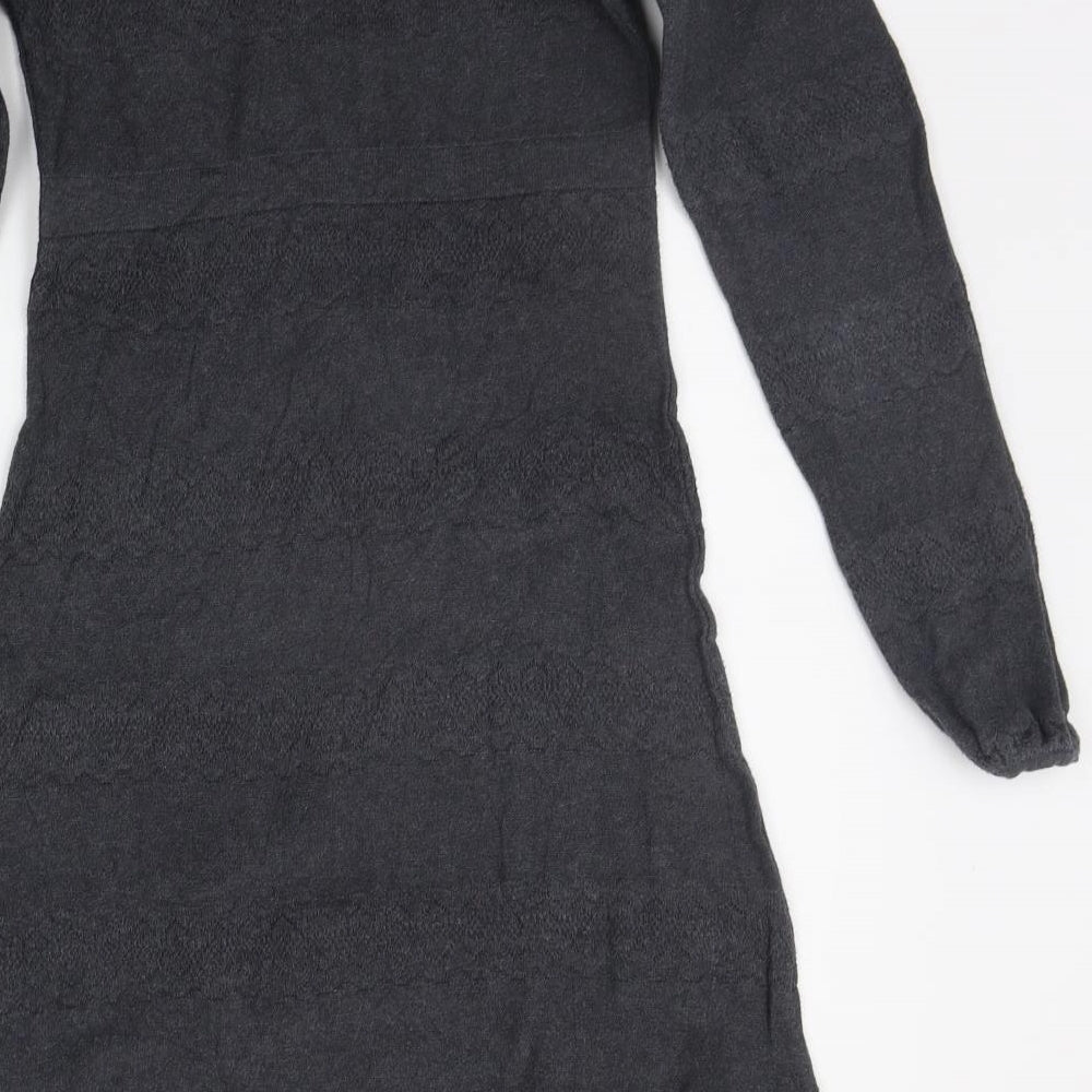 Fat Face Womens Grey   Jumper Dress  Size 6