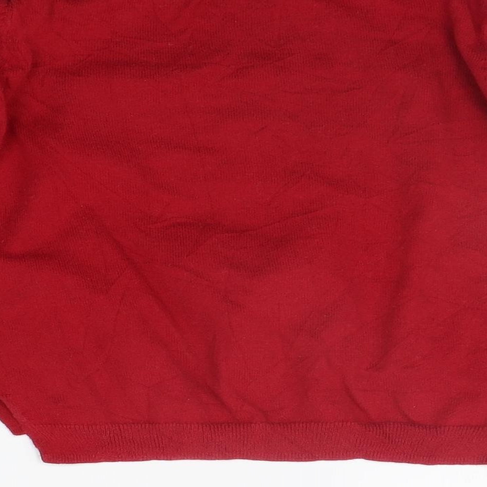 H&M Girls Red   Pullover Jumper Size 7-8 Years  - SEQUIN