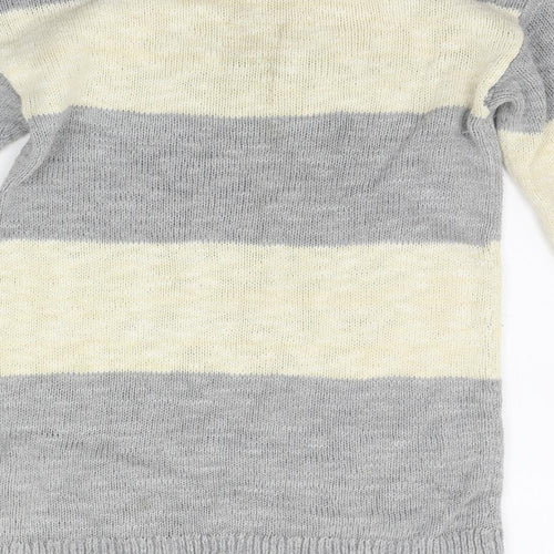 NEXT Womens Beige Striped  Pullover Jumper Size 6
