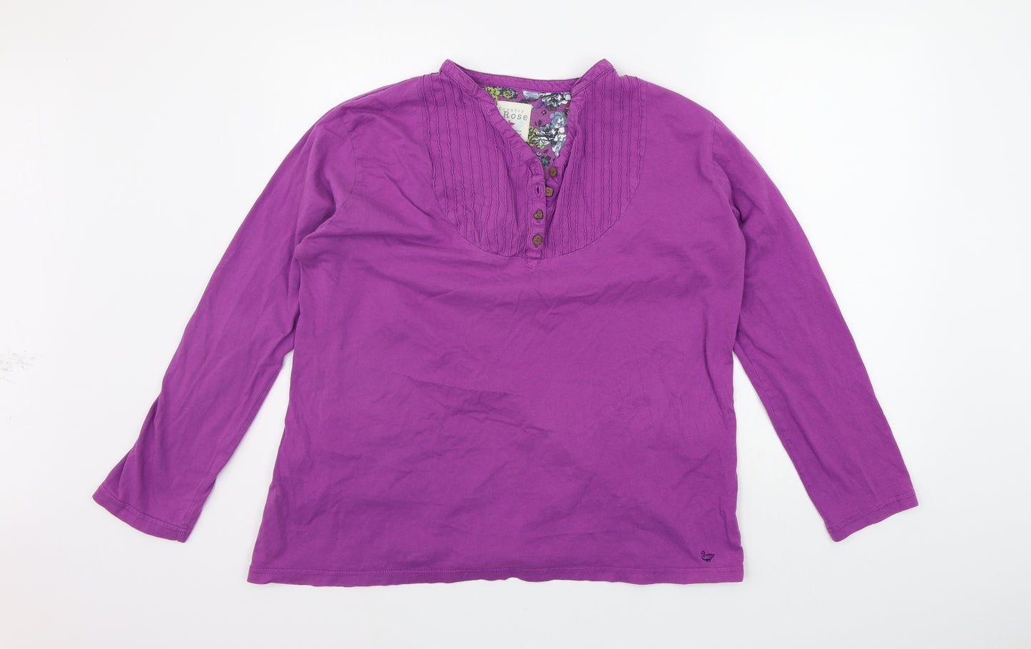 COUNTRY ROSE Womens Purple   Basic T-Shirt Size XL