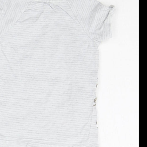 George Boys Grey Striped  Basic T-Shirt Size 6-9 Months