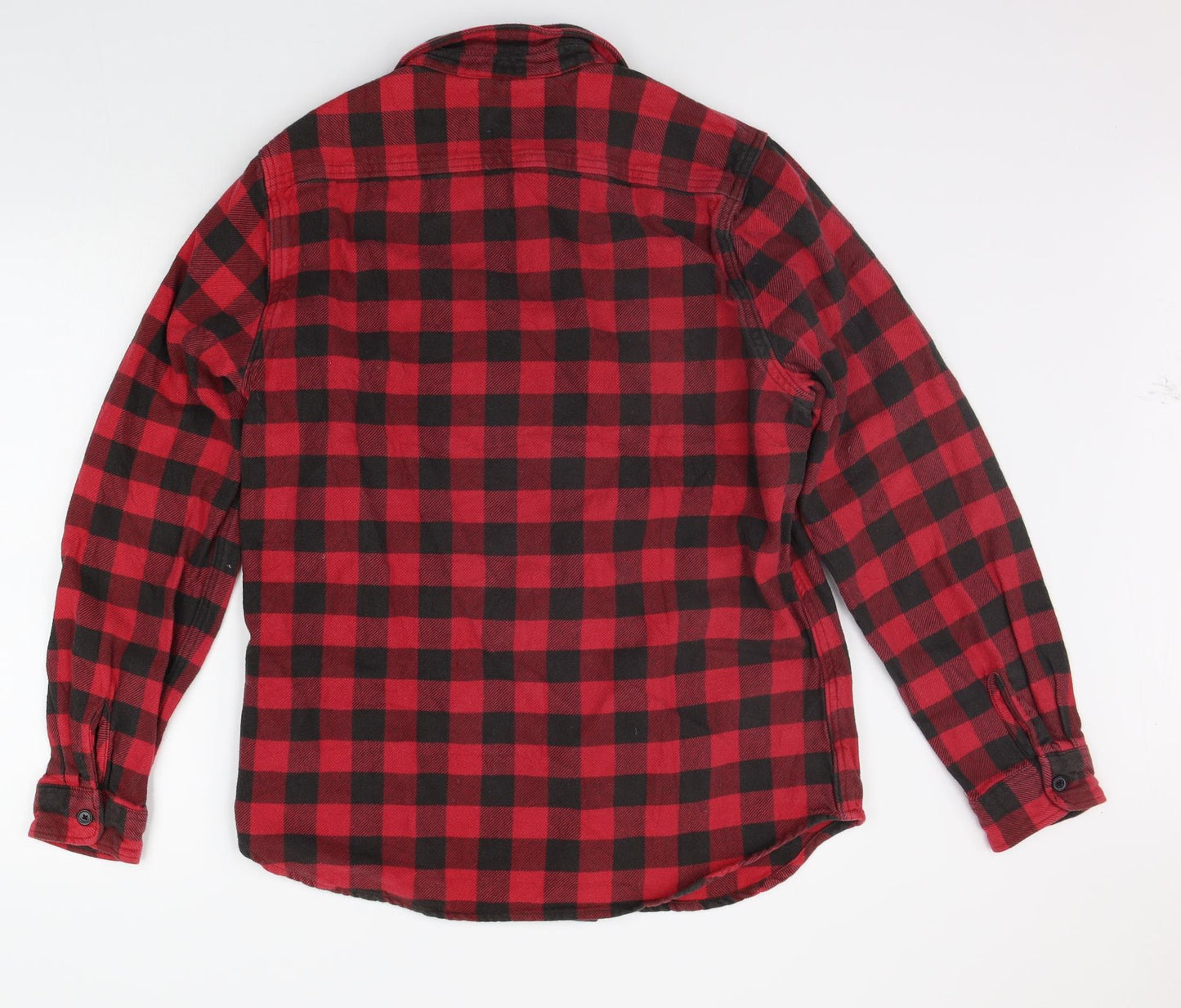 Ralph Lauren Womens Red Check  Basic Button-Up Size L