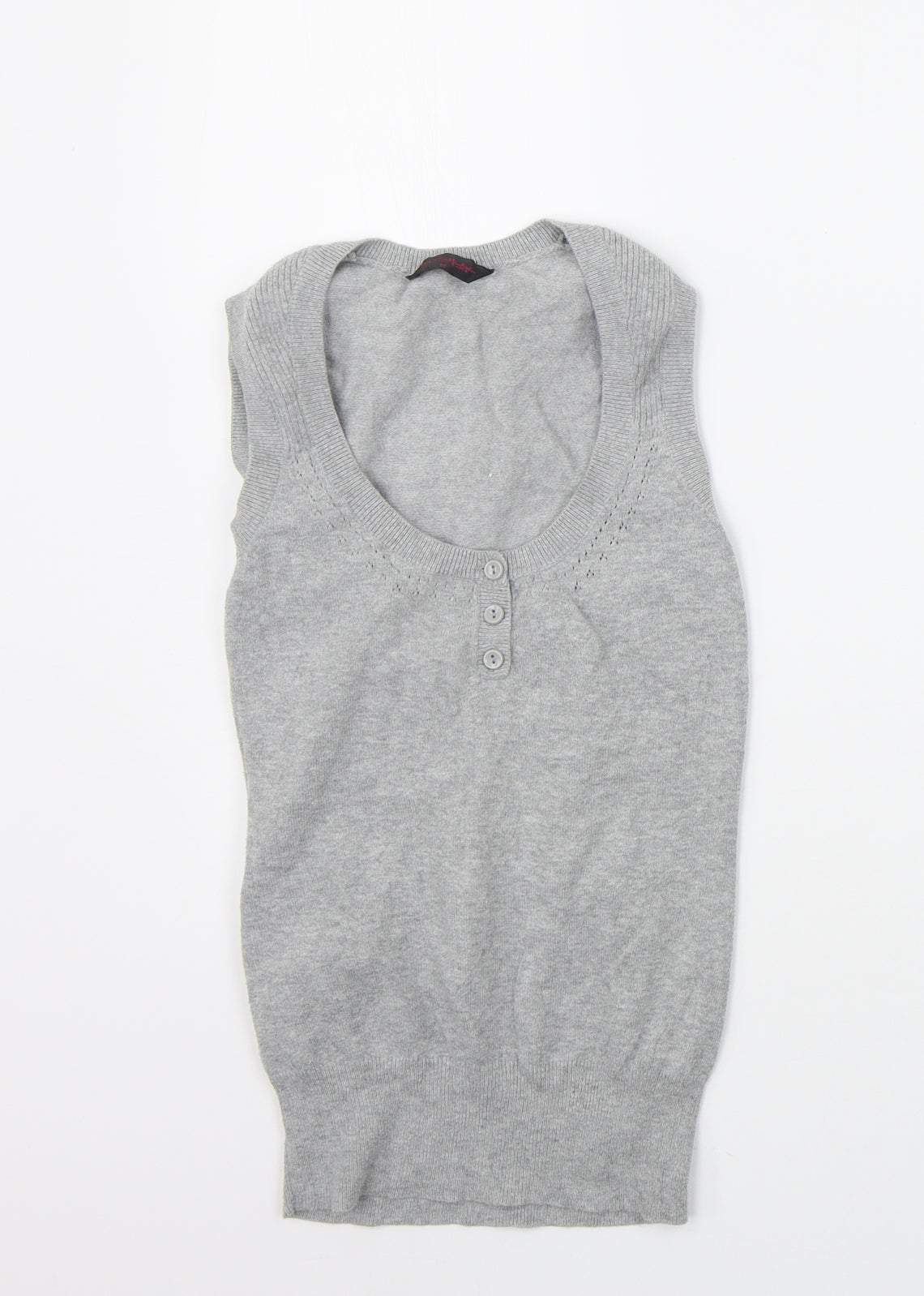 Miss Selfridge Womens Grey   Vest Jumper Size 10
