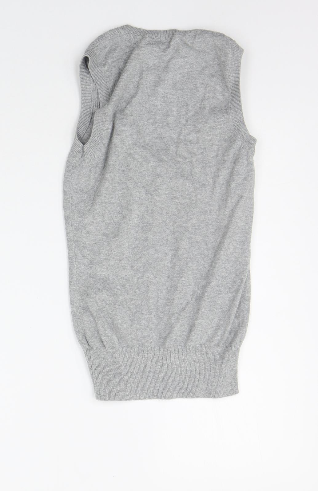 Miss Selfridge Womens Grey   Vest Jumper Size 10